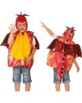 Costum de carnaval pentru copii Heunec - Dragon rosu cu aripi, 4-7 ani - 1t