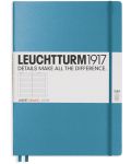 Agenda Leuchtturm1917 Master Slim - A4+, pagini liniate, Nordic Blue - 1t