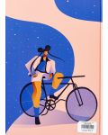 Caiet cu coperti dure ArtNote А4 - Bike Girl and Planet, 48 file - 2t