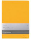 Caiet Hugo Boss Essential Storyline - A5, cu linii, galben - 1t