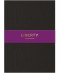 Caiet Liberty Tudor - A5, negru, reliefat - 1t