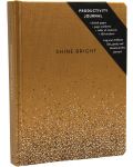 Caiet Chronicle Books Shine Bright - Auriu, 96 de foi - 2t