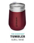 Cana termoizolanta si capac Stanley - The Everyday GO Tumbler, 290 ml, bordo - 3t