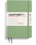 Caiet Leuchtturm1917 Paperback - B6+, verde deschis, pagini cu puncte, copertă rigidă - 1t