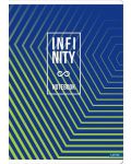 Caiet de notițe Lastva Infinity - A4, 52 de coli, linii largi, asortiment - 4t