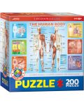 Puzzle Eurographics de 200 piese - Corp uman - 1t
