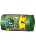 Saci de gunoi Fino - Green Life Easy pack, 35 L, 22 buc, verde - 1t