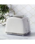 Prajitor de paine Russell Hobbs - Honeycomb 2S, 850W, 4 trepte prajire, alb - 3t