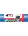 Saci de gunoi cu legături viGO! - Standard, 60 l, 10 buc, albastru - 1t
