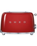 Toaster Smeg - TSF01RDEU, 950W, 6 trepte, roșu - 1t