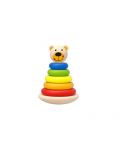 Ursulet din lemn cu cercuri Tooky Toy - Bear - 1t