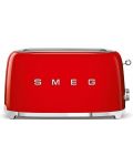 Toaster Smeg - TSF02RDEU, 1500W, 6 trepte, roșu - 1t