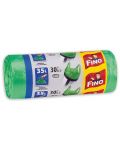 Saci de gunoi Fino - Color, 35 L, 30 buc, verde - 1t