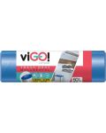 Saci de gunoi viGO! - Standard, 60 l, 28 buc, albastru - 1t