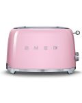 Toaster Smeg - TSF01PKEU, 950W, 6 trepte, roz - 1t