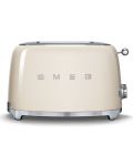 Toaster Smeg - TSF01CREU, 950W, 6 trepte, bej - 1t
