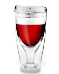 Pahar de răcire pentru vin cu capac Asobu - ICE VINO 2GO, 300 ml, alb - 1t