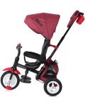 Tricicleta cu roti gonflabile Lorelli - Moovo, Red & Black Luxe - 4t