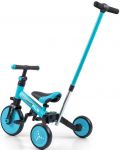 Triciclu cu control parental 4 în 1 Milly Mally - Optimus Plus, albastru - 2t