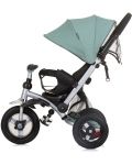 Tricicletă cu parasolar Chipolino - Bolid, verde pastel - 3t