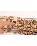 Puzzle 3D din lemn Ugears de 443 piese - Locomotiva cu tender - 3t