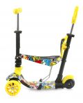 Trotineta cu scaun Lorelli - Draxter Plus, Graffiti Smile - 4t