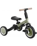 Tricicletă pentru copii 4 în 1 KikkaBoo - Flip, Army Green - 3t