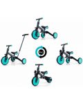 Tricicletă cu control parental 4 în 1 Milly Mally - Optimus Plus, verde - 9t