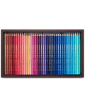 Creioane acuarela colorate Caran d'Ache Supercolor - 120 de culori, cutie din lemn - 2t