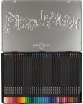 Creioane de culoare Faber-Castell Black Edition - 36 de culori, cutie metalica - 3t