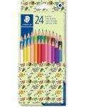 Creioane colorate Staedtler Pattern 175 - 24 culori - 1t