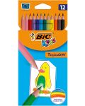 Creioane colorate Bic Kids Tropic - 12 buc.	 - 1t