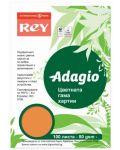 Hartie colorata pentru copiator Rey Adagio - Pumpkin, A4, 80 g, 100 coli - 1t