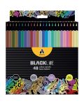 Creioane colorate Adel BlackLine - 48 de culori - 1t