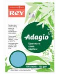 Carton colorat pentru copiator  Rey Adagio - Blue, A4, 160 g/m2, 100 coli - 1t