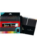 Creioane bicolore Faber-Castell Black Edition - 50 culori  - 2t