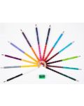 Colorino Disney Frozen II Creioane colorate triunghiulare 12 buc./24 culori (cu ascutitoare) - 2t