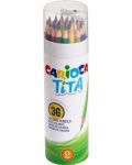 Creioane colorate Carioca Tita - 36 culori + ascutitoare - 1t