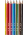 Creioane colorate Adel - 12 culori, în tub - 2t