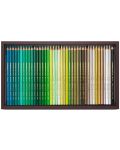 Creioane acuarela colorate Caran d'Ache Supercolor - 120 de culori, cutie din lemn - 4t