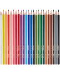 Creioane colorate Adel - 24 culori, lungi, în tub metalic - 2t