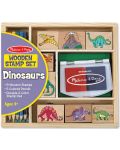Set de creatie cu stampile Melissa & Doug - Dinozauri - 1t