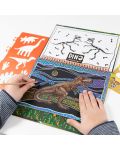 Totum Creative Kit - Scratchbook cu dinozauri - 4t