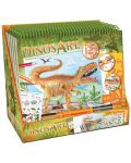 DinosArt - Cartea de creație a dinozaurilor cu șabloane și autocolante - 8t