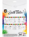 Set creativ Grafix Colouring - pentru desen cu apa, 10 foi si 2 pensule - 2t