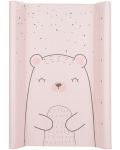 Salteluță tare de înfășat KikkaBoo - Bear with me, Pink, 80 х 50 cm - 1t