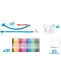 Set creativ Maped Creativ - Blow Pen Art, 31 piese - 2t
