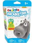 Set creativ Carioca Modelight PlayBox - Hipopotam - 1t