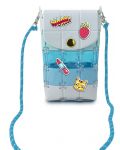 Set creativ Kidz World Studio Bagas - Geantă pentru telefon DIY, albastră - 1t