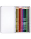 Creioane colorate Staedtler Noris Colour 185 - 12 culori, in cutie metalica - 2t